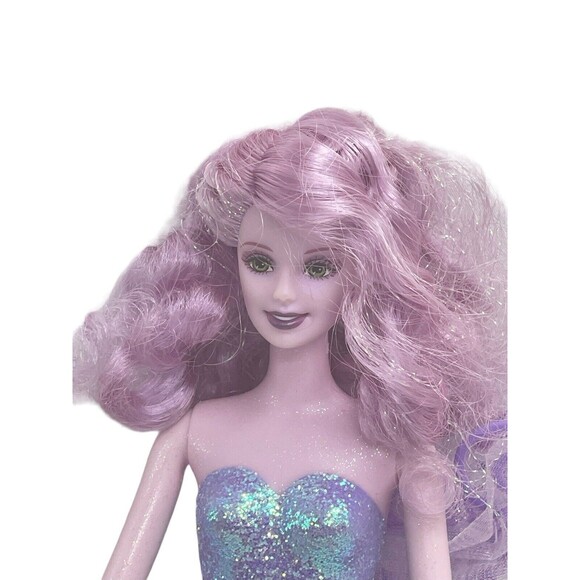 Barbie Fairytopia Sparkle Fairy Lavender Purple 2003 Mattel Doll W/ 1 Wing - Picture 3 of 16